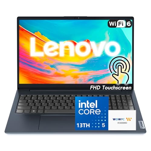Lenovo business laptop, 15.6 "FHD touchscreen, 13th generation Intel Core i5 processor with 10 cores (up to 4.6 GHz), 16 GB of RAM, 512 GB SSD, Wi-Fi 6, Windows 11, USB WOWPC