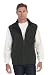 Gioberti Men's Full Zipper Polar Fleece Vest, Olive, X-Large