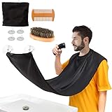Valentines Day Gifts for Him,Beard Bib Apron,Hair Catcher for Shaving,Fathers Day Birthday Gifts for...