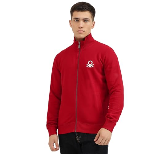 Image of United Colors of Benetton Men's Cotton Hooded Sweatshirt