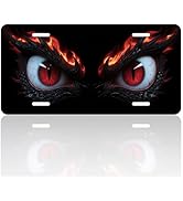 Animal Eyes License Plate, Aluminum Decorative Personalized License Plate, Novelty Vanity Tag Cov...