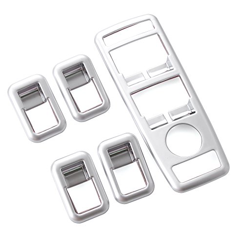 9 MOON Chrome Car Door Window Switch Panel Cover Trim Molding