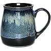 Bosmarlin Large Ceramic Coffee Mug, Big Tea Cup for Office and Home, 21 Oz, Dishwasher and Microwave Safe Deep Blue, 1