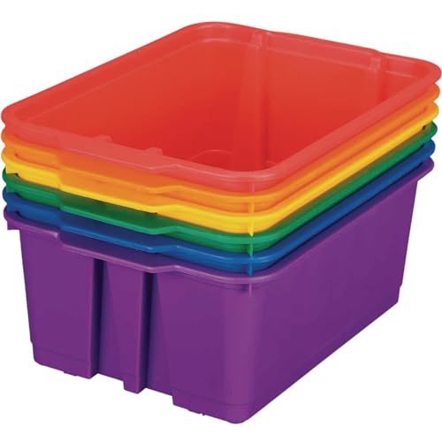 Really Good Stuff - Classroom Stacking Bins - Set of 6-14