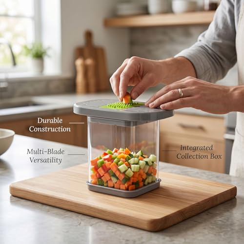 Cortador multifuncional manual para verduras AYNEFY miniatura 6