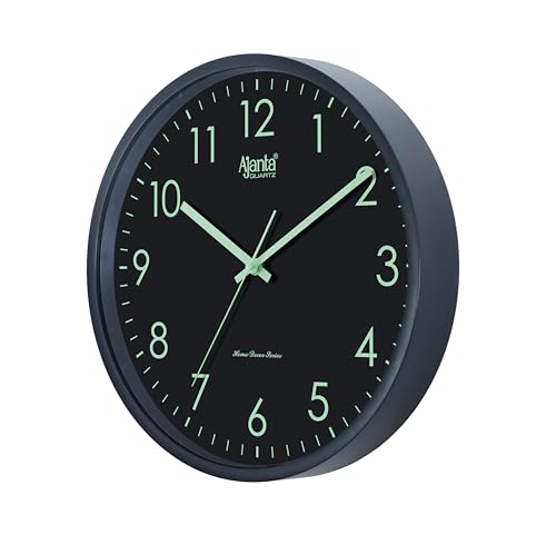 Image of Ajanta Home Decor Clock 12 Inch (305mm) Green | Stylish Silent Sweep Wall Clock | Luxury Modern Design | Model 1157