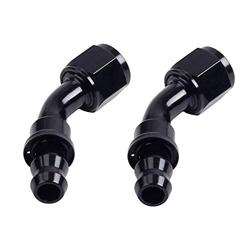 6An 20Ft Universal Premium Braided Stainless Steel Fuel Line Filler Feed Hose W/10Pcs Push Lock Swivel Fitting Hose Ends Kit 1 #TOP6