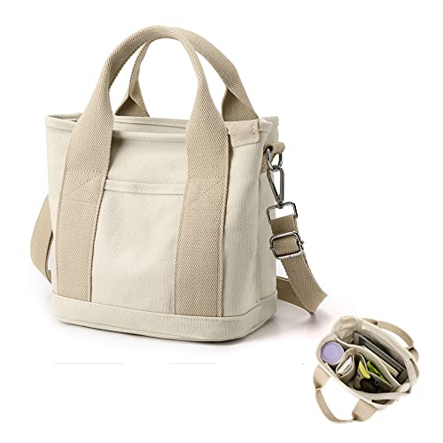 Damen Henkeltaschen Canvas Tragetasche Große Kapazität Handtasche, Handtasche mit mehreren Taschen, Crossbody Taschen mit Reißverschluss,Damen Canvas Tote Geldbörsen Umhängetasche Vintage Tragetaschen Damen Henkeltaschen Canvas Tragetasche Große Kapazität Handtasche, Handtasche mit mehreren Taschen, Crossbody Taschen mit Reißverschluss,Damen Canvas Tote Geldbörsen Umhängetasche Vintage Tragetaschen