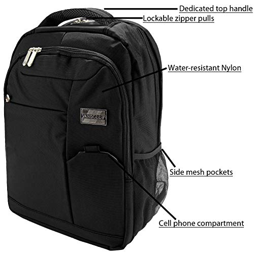 Black Laptop Backpack 15-Inch Anti-Theft Made For Lenovo Ideapad, Thinkpad, Chromebook, Legion, Thinkbook, Creator, Yoga #TOP1