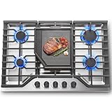SNDOAS 30 Inch Gas Cooktop, 5 SABAF Burners 47400 BTU Built-in Gas Stove Top...