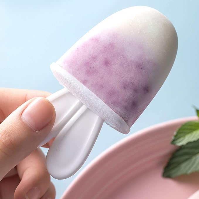 DIY kreative Ice Cream Form wiederverwendbar, 6 Eisformen, Eis am Stiel-Form-Set, Eis am Stiel-Eismaschine, wiederverwendbare Eisstäbchen