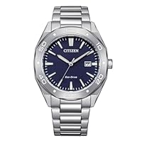 Citizen Reloj BM7631-52L Active Sport Hombre - Eco Drive, Caja 41mm, Esfera Azul, Brazalete Acero, WR 10 Bar