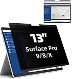 Mamol Magnetic Privacy Screen for 13 inch Surface Pro 9/8/X, Removable Anti Glare Blue Light Filter,