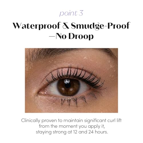 Image of ETUDE Curl Fix Mascara Slim brush (Black), Lash Mascara, Strong Curl Up, Long-Lasting, Waterproof, Light-Weight, Korean Makeup, Beauty, Vegan Certified (0.10 Fl Oz)