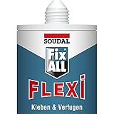Soudal 105593 Fix All Flexi, Universalkleber, 470 g, weiß, mit Clipdüse