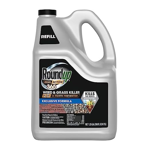 Roundup Dual Action 365 Weed & Grass Killer Plus 12 Month Preventer Refill, Kills & Prevents for up to 1 Year, 1.25 gal.