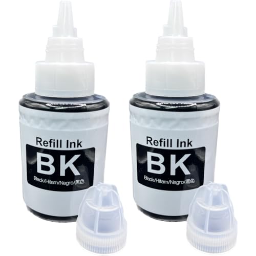 Kit 2 Tintas Preta Compatível para uso em Canon G3110 G3111 G4111 Gl-190