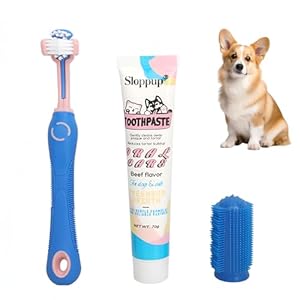 Dguso Hundezahnpasta Zahnpflege Set (3er Satz)