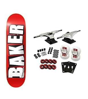 Amazon | Baker スケートボード コンプリートロゴ ホワイト 8