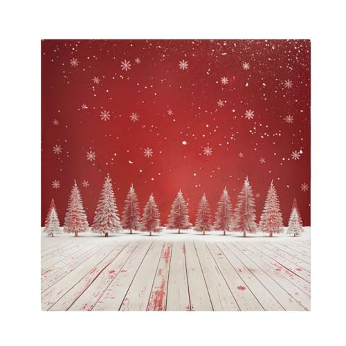 Servilletas de tela navideñas multicolor paquete x6 miniatura 1