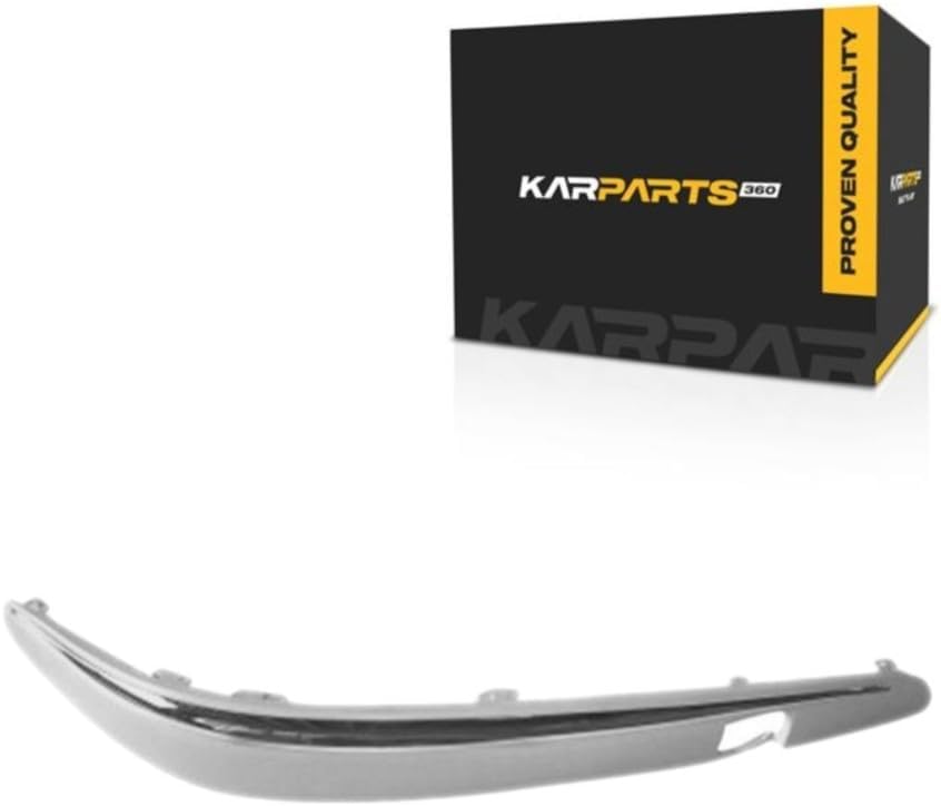 For Mercedes-Benz E350 2006 Bumper Cover Molding Passenger Side | Front | Chrome and Paint To Match Finish | Made Of Plastic | With AMG | Sedan And Wagon | For MB1059107 | 2118800612, 21188008121693