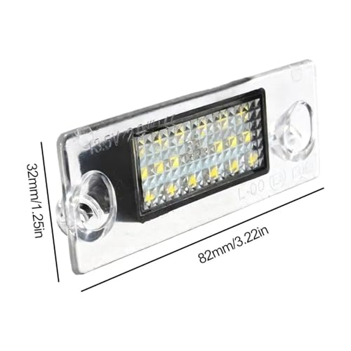 Piloto de matricula con lente transparente alta resistencia para Audi A3 8L y A4 B5 8D9943021 6