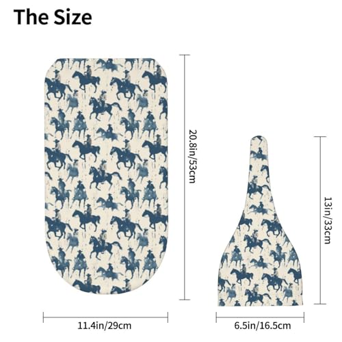 Image of Watercolor Cowboys Cool Newborn Swaddle Blankets Hat Sets Soft Baby Receiving Blanket Swaddle Sack for Baby Shower Infant Boy Girl Gift
