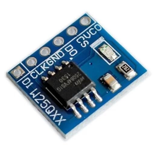 w25q64 64mbit 8 mbyte flash data flash module spi interface bv/fv - chiptronicx