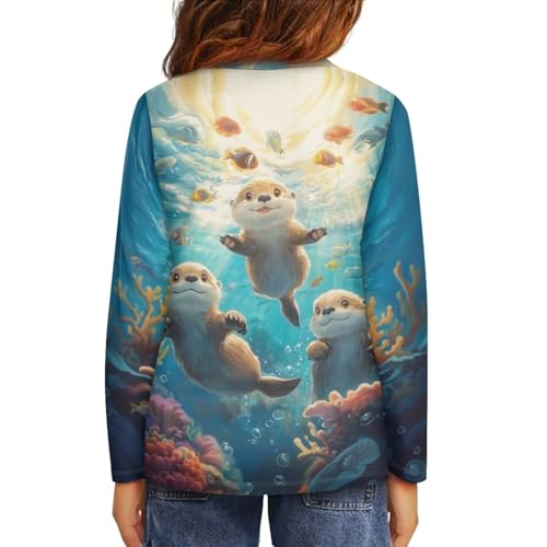 Image of Uourmeti Teens Girls Long Sleeve T Shirts Fall Outfits Boys Active Sportswear Running Tops