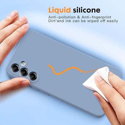 Image of DIZORO Microfiber Candy Case Compatible for Samsung M54 5G / F54 5G Smooth Touch Cushion Liquid Soft Silicone Gel Rubber Phone Cases Non-Slip Full Body Protective Shockproof Back Cover Carolina