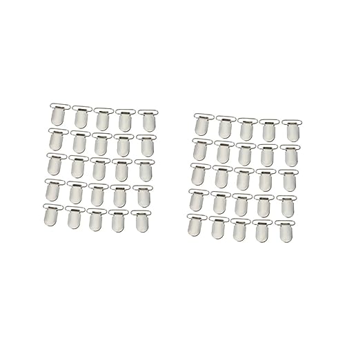 Miniatura 5 de Lurrose 50 Pcs - Broche Chupetero - Clips Sujetadores Chupetes Clips De Liga Para Chupete Clips Para Chupete Sin Pegamento Clip De Correa Fideos Pequeños Clip De De Pato