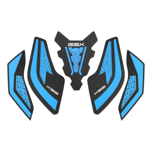 Protection réservoir moto Suzuki GSX 8R autocollant antidérapant bleu 2023