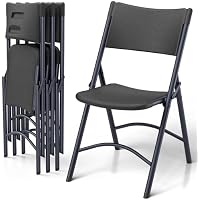 4-Pack Make Changes Folding Chairs with Steel Frame, 500lbs Capacity