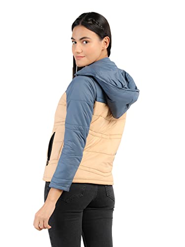 Image of CHKOKKO Women's Winter Quilted Jacket Slate Blue Skin L