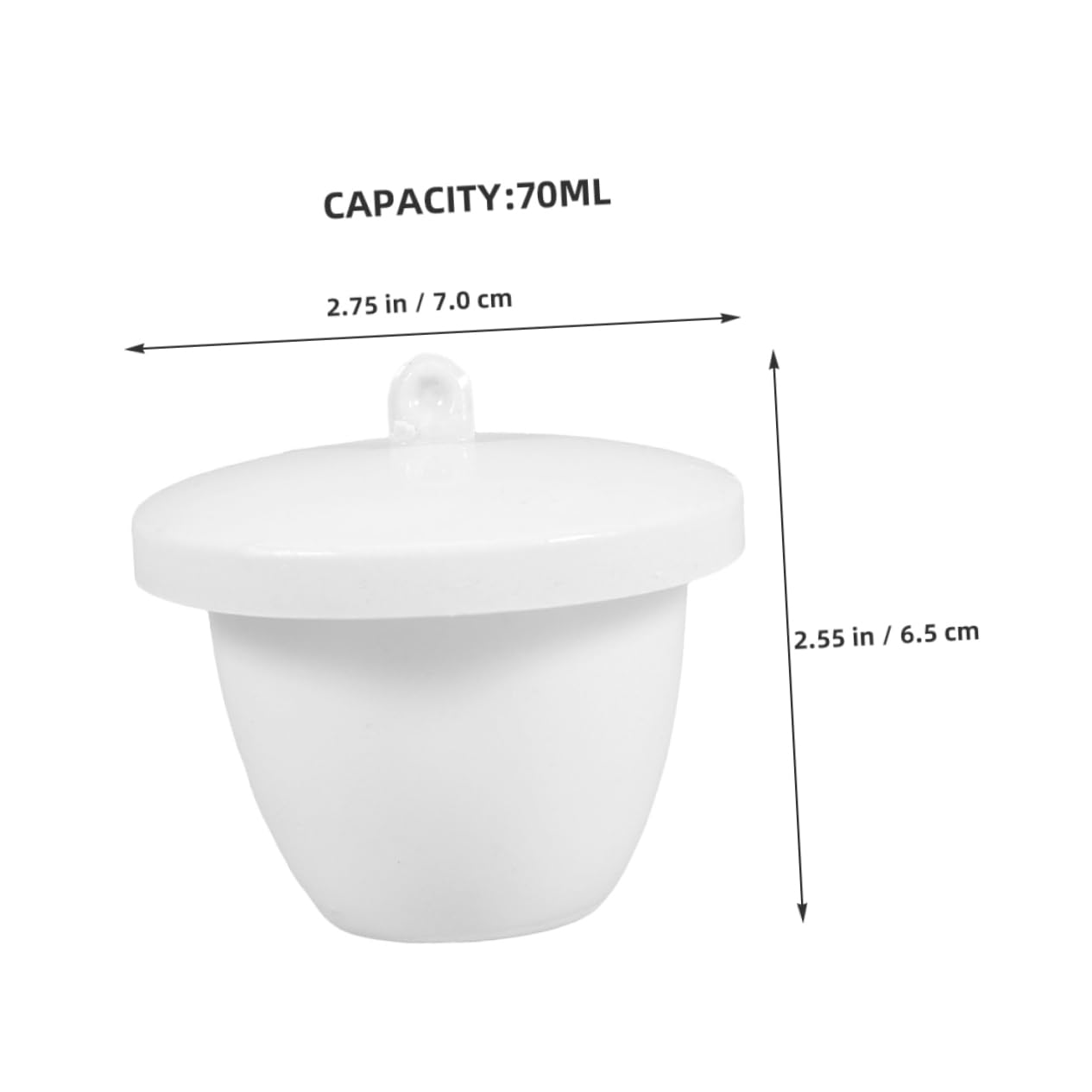 PRETYZOOM 2 Pcs High Purity Porcelain Crucible for Jewelry Making Melting Cup Crucible Mould Ceramic Tools High Heat Tolerance for Lab Use