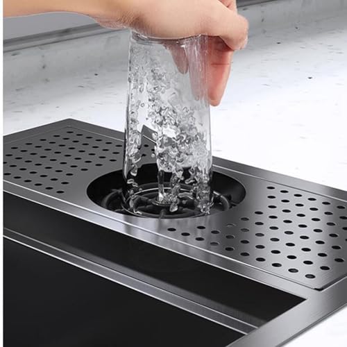 Évier dissimulé gain de place avec couvercle et robinet pliable pour studio - 7