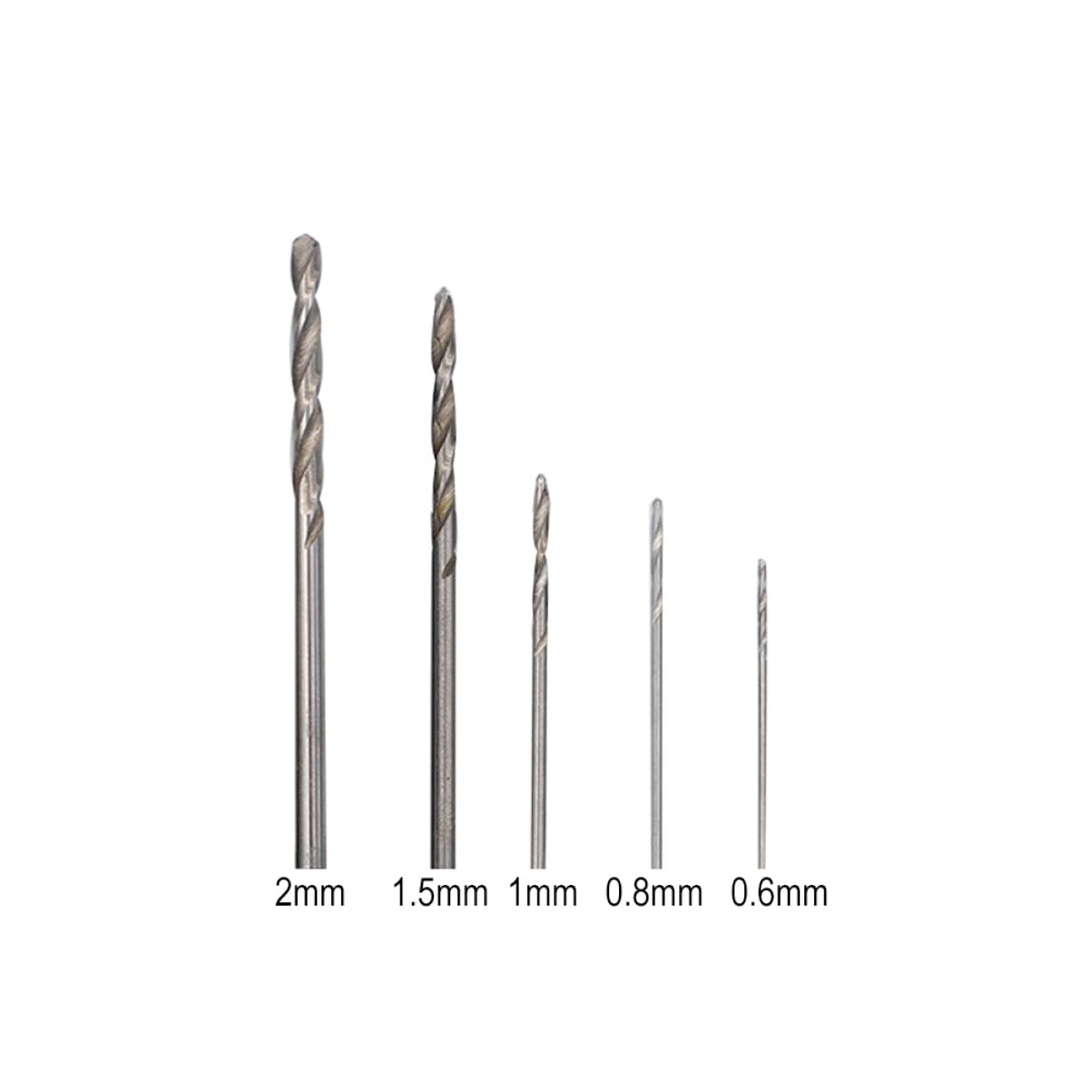 DOITOOL 150piezas Brocas De Precisión Hss Para Madera y Plástico Brocas De Alta Velocidad Para Uso y Construcción