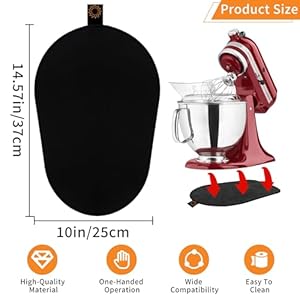 Sliding Mat for Kitchenaid Mixer, Mover Slider Mat Pad for 5-8 Qt Bowl-Lift Stand Mixer, Kitchen Appliance Slider Mat Compatible with Professional 600 Stand Mixer, Kitchen Aid Mixer Accessories Sliding Mat for Kitchenaid Mixer Mover Slider Mat Pad for 5 8 Qt Bowl Lift Stand Mixer Kitchen Appliance Slider Mat Compatible with Professional 600 Stand Mixer Kitchen Aid Mixer Accessories