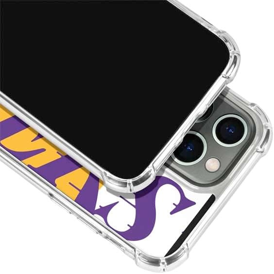 Skinit Clear Phone Case Compatible with iPhone 14 Pro Max - Officially Licensed NBA Los Angeles Lakers Large Logo Design