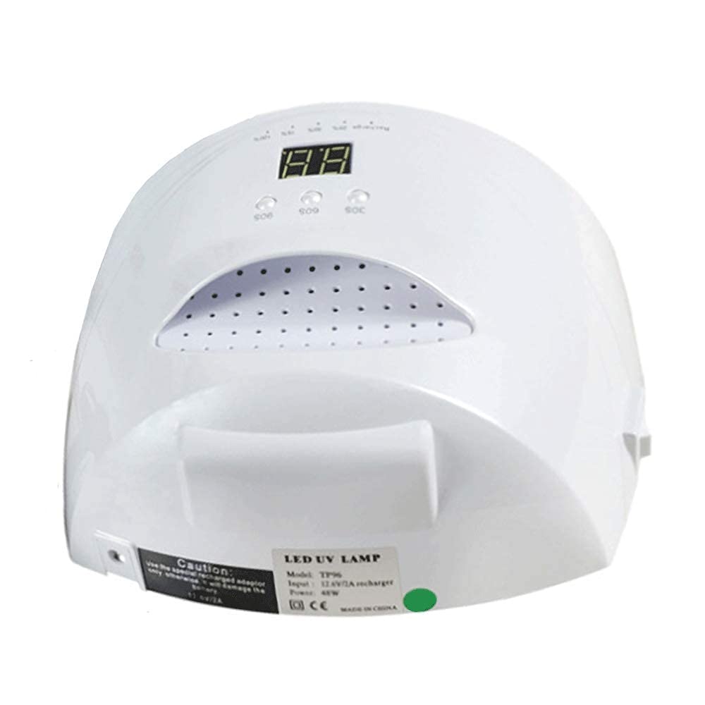 Lampada per unghie a LED UV ricaricabile senza fili da 48 W, lampada per gel per unghie professionale per essiccatori per unghie a LED per tutti gli smalti per gel, strumenti per manicure e pedicure