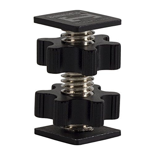 Cam Caddie D-Flashner Double Sided Flash Shoe Mount /Adaptor for DSLR Style Flash Shoe Connections Light Stands TTL Flash Accessories High Strength Steel and Aluminum Construction Hot and Cold Shoe Compatible (Black)