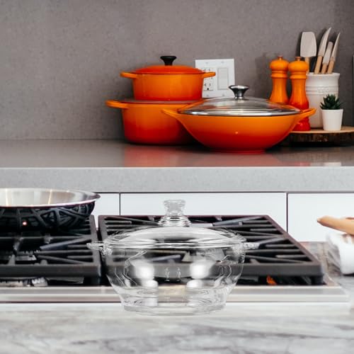 Cocotte en verre borosilicate 2,5l Toyvian avec couvercle - 6