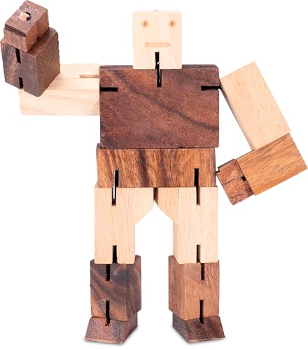 LOGOPLAY Robot Puzzle L-3D - Puzzle de madera con varios tipos de juego