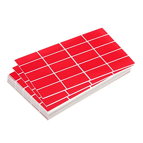 Étiquettes autocollantes de marquage rouge 4,9 x 1,9 cm MECCANIXITY pour trier vos classeurs
