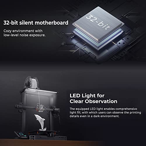 Image of Official Creality Ender 3 S1 Pro 3D Printer with CR Touch Automatic Bed Leveling, 300℃ High Temperature Nozzles Sprite Direct Drive Extruder 220 x220x270mm Printing Size for Beginners