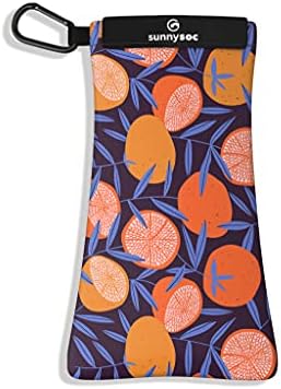 GOGGLESOC Sunnysoc Sunglasses Bag with Cleaning Cloth and Carabiner