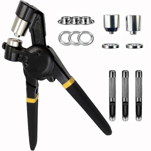 Kit outils poinçonnage œillets pour réparer anneaux de bâche