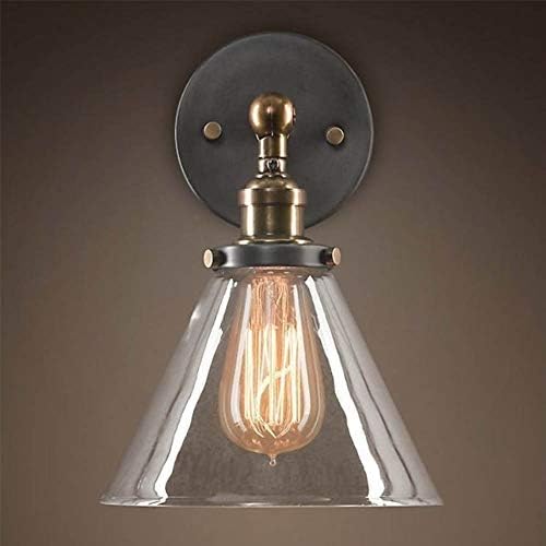 Applique Murale Industrielle Vintage 2 Lumières E27 Métal Noir - Lampe Miroir Salle De Bain