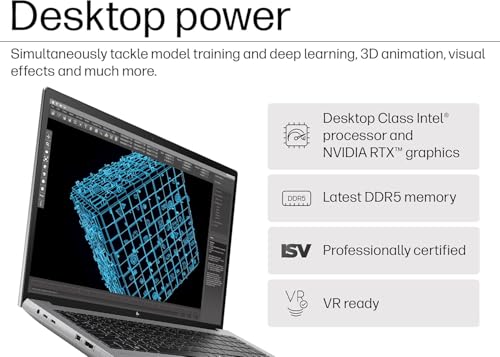 Image of HP ZBook Fury 16 G11 Mobile Workstation Laptop (16 inch FHD+, NVIDIA RTX 2000 Ada 8GB, Intel 24-Core i9-13950HX, 64GB DDR5 RAM, 2TB SSD) for Engineer, Designer, IR Webcam, FP, 2x Thunderbolt 4, Win 11 Pro