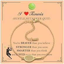 Sports Bracelets for Women 18K Gold Plated Adjustable Baseball Football Volleyball Basketball Tennis Racket Bracelet Gold Charm Bracelets Sports Jewelry for Women